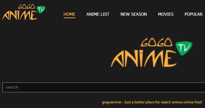 Gogoanime website