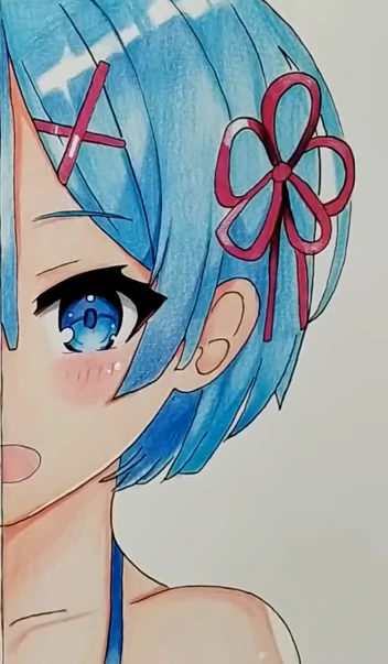 Coloring an anime character